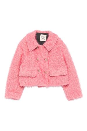 pink polyester jacket DOUUOD KIDS | DX2A44E0236884